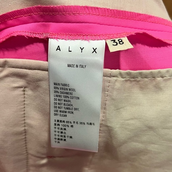 ALYX | Vibrant pink trousers | size 38 (2 or 4 US) | Made in Italy | Women’s - Picture 9 of 12